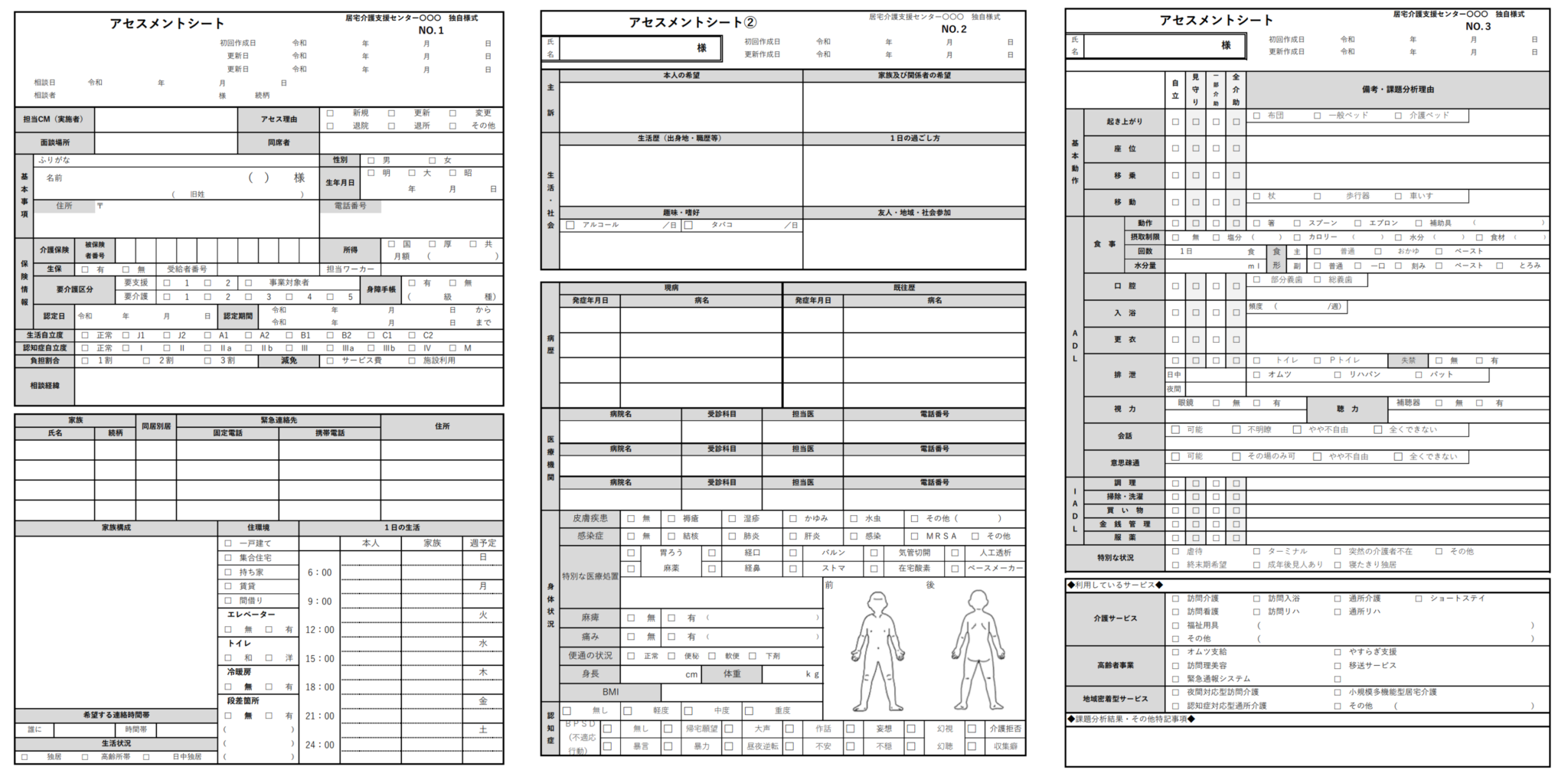 居宅介護アセスメントシート：様式の選定から書き方、ケアプランチェックの対策